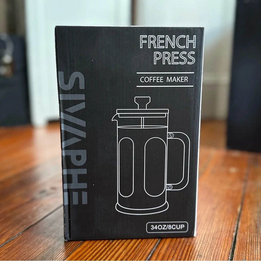 NEW Sivaphe No-Plastic French Press Coffee Maker 34 oz